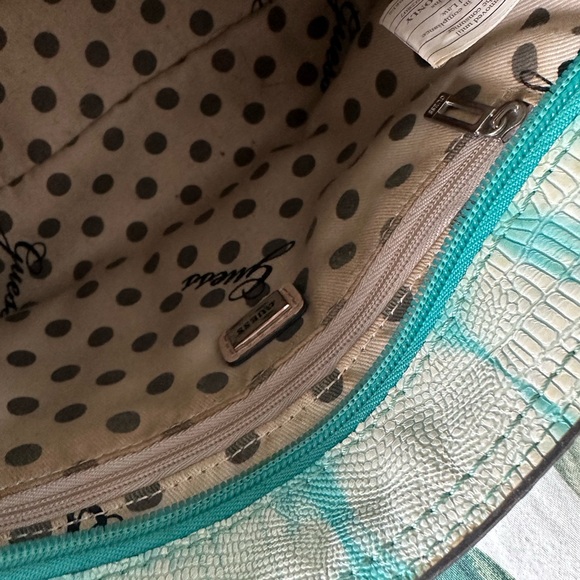 Guess turquoise faux snake print mini bag - Picture 4 of 4